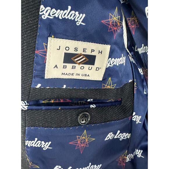 Joseph Abboud Women's 8 36 R Tollegno 1900 Italian Wool Blazer Suit Black NWOT - Picture 8 of 16